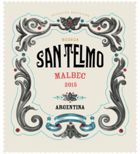 SAN TELMO MALBEC 2015 ARGENTINA TRADICION ARGENTINA BODEGA Logo (USPTO, 04.11.2016)