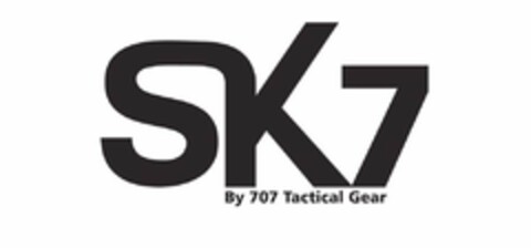 SK7 BY 707 TACTICAL GEAR Logo (USPTO, 12.12.2017)