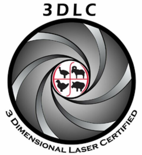 3DLC 3 DIMENSIONAL LASER CERTIFIED Logo (USPTO, 05.09.2018)