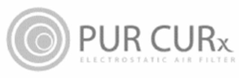 PUR CURX ELECTROSTATIC AIR FILTER Logo (USPTO, 16.11.2018)