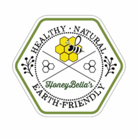 HONEYBELLA'S HEALTHY NATURAL EARTH-FRIENDLY Logo (USPTO, 27.05.2019)