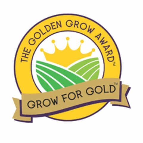 THE GOLDEN GROW AWARD GROW FOR GOLD Logo (USPTO, 12/30/2019)