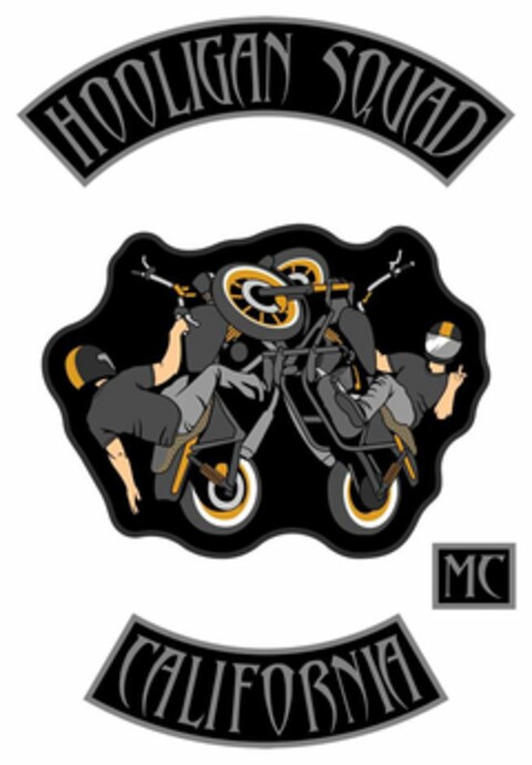 HOOLIGAN SQUAD MC CALIFORNIA Logo (USPTO, 08/25/2020)