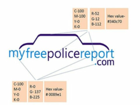 MYFREEPOLICEREPORT.COM Logo (USPTO, 19.07.2011)