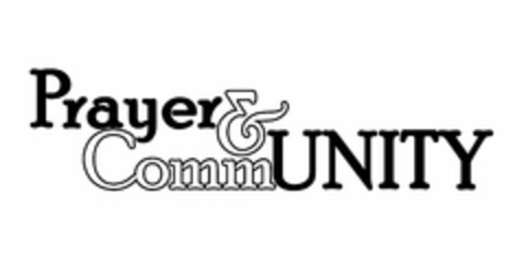 PRAYER&COMMUNITY Logo (USPTO, 09.08.2011)