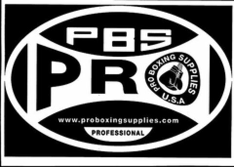 PBS PRO PRO BOXING SUPPLIES U.S.A WWW.PROBOXINGSUPPLIES.COM PROFESSIONAL Logo (USPTO, 29.03.2012)