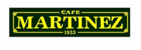 CAFE MARTINEZ 1933 Logo (USPTO, 13.08.2012)