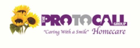 THE PROTOCALL GROUP "CARING WITH A SMILE" HOMECARE Logo (USPTO, 10.10.2012)