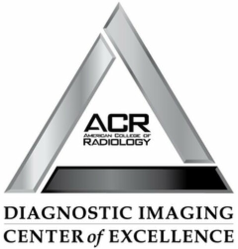 DIAGNOSTIC IMAGING CENTER OF EXCELLENCE ACR AMERICAN COLLEGE OF RADIOLOGY Logo (USPTO, 08/13/2013)