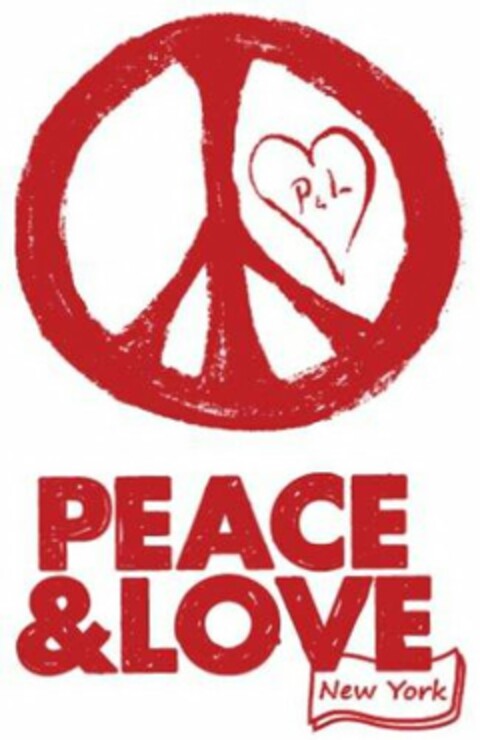 P&L PEACE & LOVE NEW YORK Logo (USPTO, 21.03.2014)