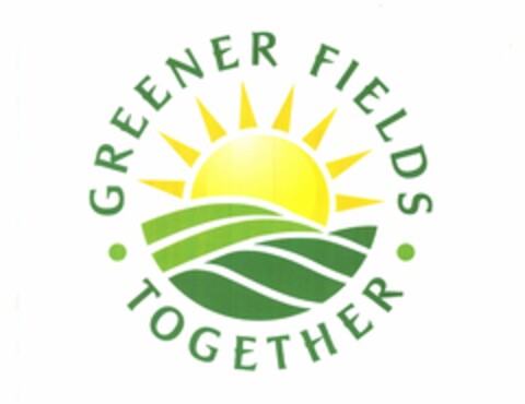 · GREENER FIELDS · TOGETHER Logo (USPTO, 10.04.2014)