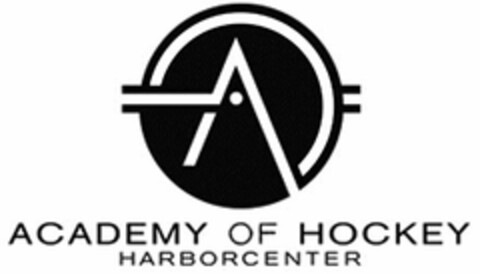 A ACADEMY OF HOCKEY HARBORCENTER Logo (USPTO, 22.08.2014)