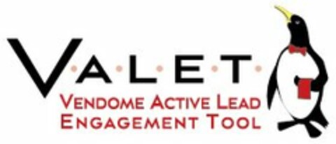 V­A­L­E­T VENDOME ACTIVE LEAD ENGAGEMENT TOOL Logo (USPTO, 09/22/2014)