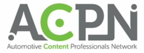 ACPN AUTOMOTIVE CONTENT PROFESSIONALS NETWORK Logo (USPTO, 27.04.2015)