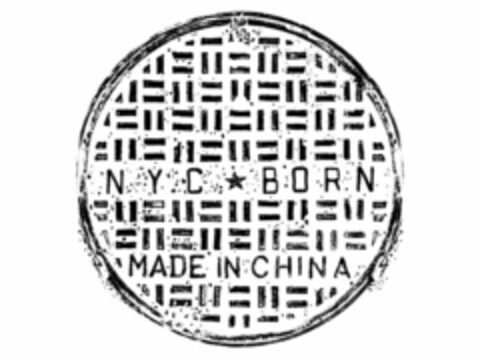 NYC BORN MADE IN CHINA Logo (USPTO, 02.08.2015)