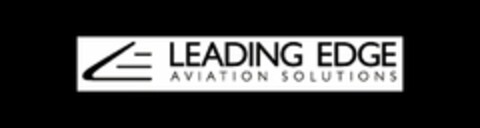 LE LEADING EDGE AVIATION SOLUTIONS Logo (USPTO, 17.02.2016)