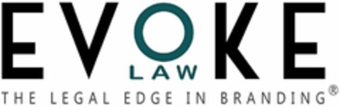 EVOKE LAW THE LEGAL EDGE IN BRANDING Logo (USPTO, 05/18/2016)