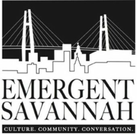 EMERGENT SAVANNAH CULTURE. COMMUNITY. CONVERSATION. Logo (USPTO, 07/25/2016)