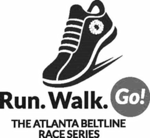 RUN. WALK. GO! THE ATLANTA BELTLINE RACE SERIES Logo (USPTO, 07/27/2016)