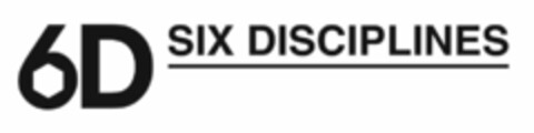 6D SIX DISCIPLINES Logo (USPTO, 26.03.2018)