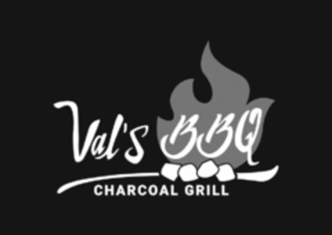 VAL'S BBQ CHARCOAL GRILL Logo (USPTO, 12.04.2019)