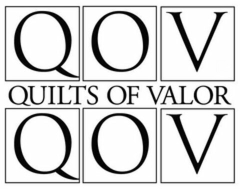 QOV QUILTS OF VALOR QOV Logo (USPTO, 07/16/2019)