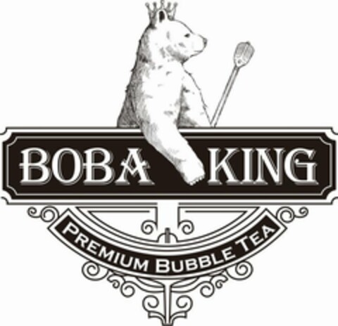 BOBA KING PREMIUM BUBBLE TEA Logo (USPTO, 07.08.2019)