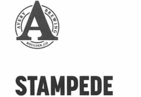 A AVERY BREWING BOULDER, CO STAMPEDE Logo (USPTO, 09/30/2019)