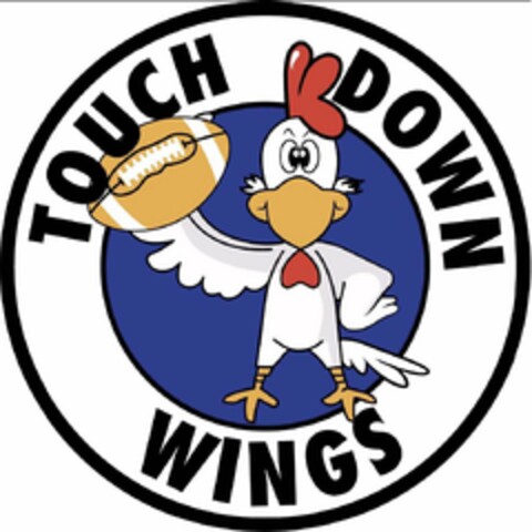 TOUCH DOWN WINGS Logo (USPTO, 26.11.2019)