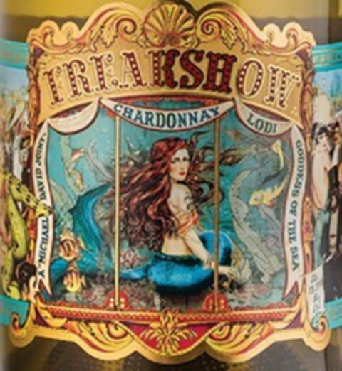 FREAKSHOW A MICHAEL DAVID JOINT CHARDONNAY LODI GODDESS OF THE SEA Logo (USPTO, 18.12.2019)