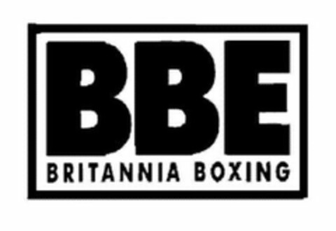BBE BRITANNIA BOXING Logo (USPTO, 09/04/2020)