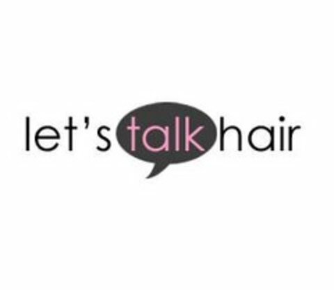 LET'S TALK HAIR Logo (USPTO, 03/17/2009)