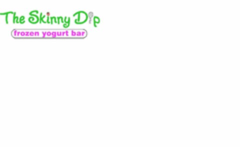 THE SKINNY DIP FROZEN YOGURT BAR Logo (USPTO, 22.09.2009)