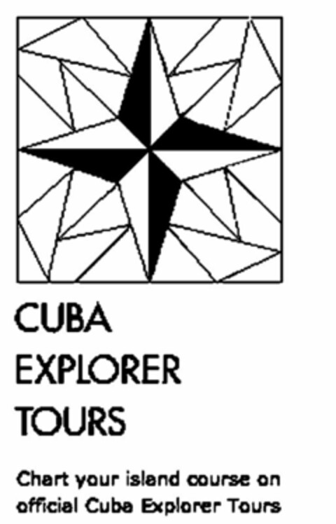 CUBA EXPLORER TOURS CHART YOUR ISLAND COURSE ON OFFICIAL CUBA EXPLORER TOURS Logo (USPTO, 17.09.2010)