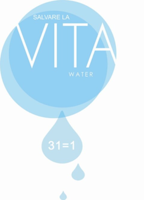 SALVARE LA VITA WATER 31=1 Logo (USPTO, 20.04.2011)