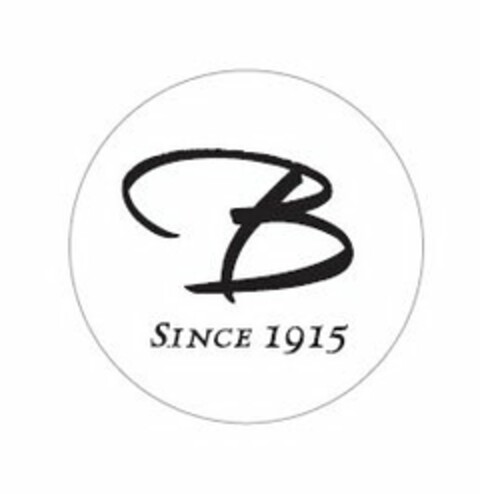 B SINCE 1915 Logo (USPTO, 04/10/2012)