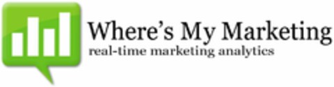 WHERE'S MY MARKETING REAL-TIME MARKETING ANALYTICS Logo (USPTO, 11.10.2013)