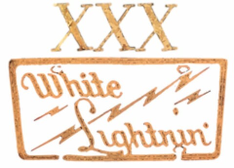 XXX WHITE LIGHTNIN' Logo (USPTO, 01/09/2014)