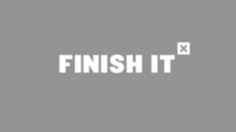 FINISH IT X Logo (USPTO, 27.06.2014)