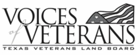 VOICES OF VETERANS TEXAS VETERANS LAND BOARD Logo (USPTO, 16.07.2015)