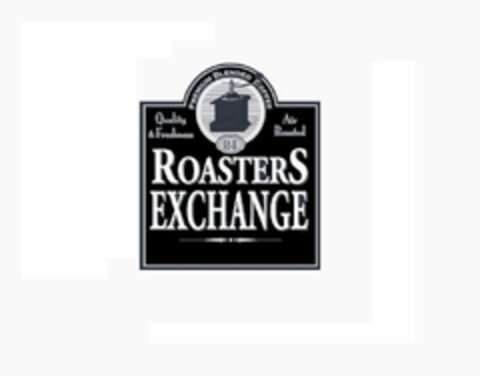 PREMIUM BLENDED COFFEE QUALITY & FRESHNESS AIR ROASTED R. E. ROASTERS EXCHANGE Logo (USPTO, 17.03.2016)