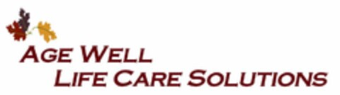 AGE WELL LIFE CARE SOLUTIONS Logo (USPTO, 12.04.2017)