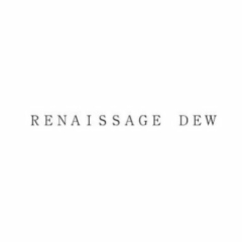 RENAISSAGE DEW Logo (USPTO, 02.05.2018)