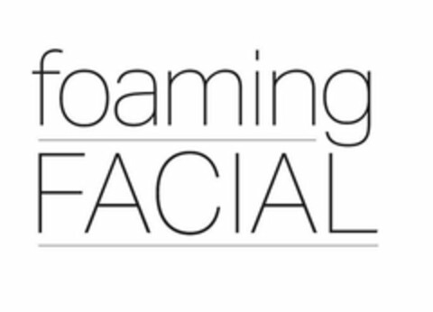 FOAMING FACIAL Logo (USPTO, 06/06/2019)