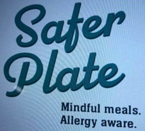 SAFER PLATE MINDFUL MEALS. ALLERGY AWARE. Logo (USPTO, 12/10/2019)