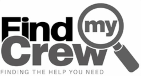 FIND MY CREW FINDING THE HELP YOU NEED Logo (USPTO, 03/19/2020)