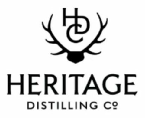 HDC HERITAGE DISTILLING CO Logo (USPTO, 30.04.2020)