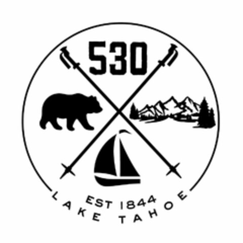 530 EST 1844 LAKE TAHOE Logo (USPTO, 06/20/2020)