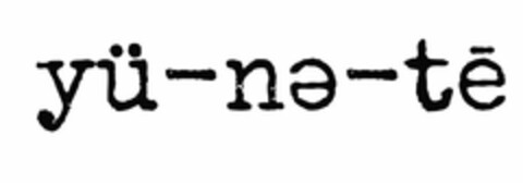 YÜ-NE-TE Logo (USPTO, 08/03/2020)