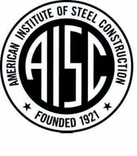 AISC AMERICAN INSTITUTE OF STEEL CONSTRUCTION FOUNDED 1921 Logo (USPTO, 03/31/2009)